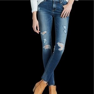 Lucky Brand Brooke Mid Rise Legging Jeans -Size 4- convertible cuff length